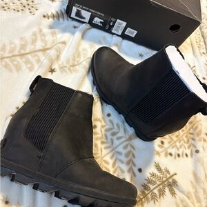 Sorel Black Ankle Boots